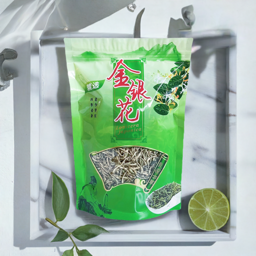 中药材 特级金银花嫩芽带毛绒100%天然草本植物清肝脏毒降火茶 asianstore11