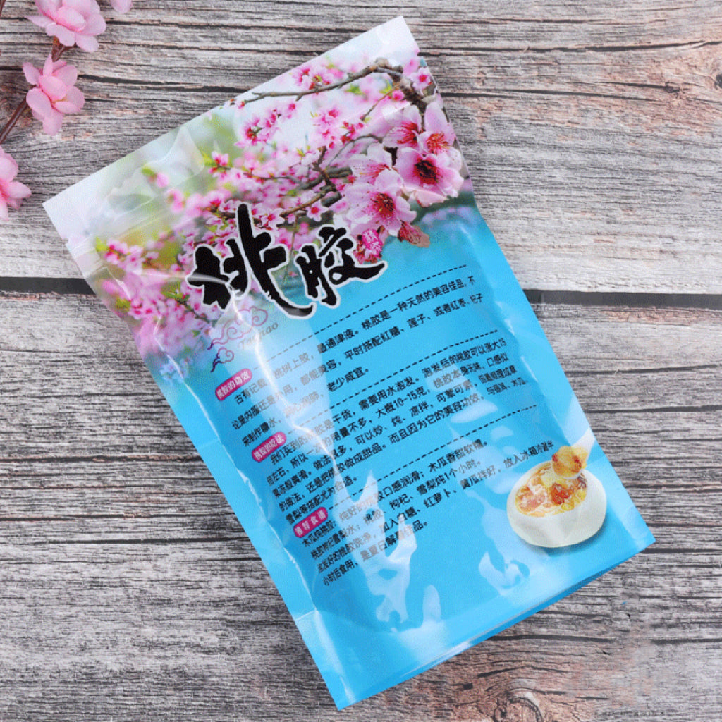 纯天然珍珠桃胶 精选水洗去杂 补充营养、美容养颜、补脑益智