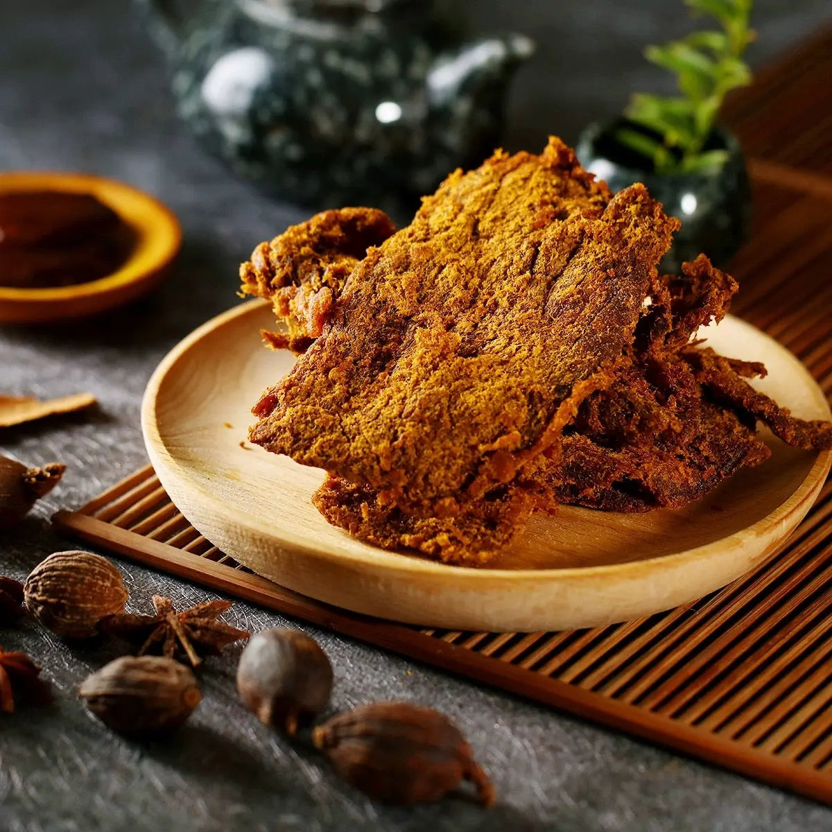 香港老字号华园咖喱牛肉干50g始于1958 香港华园