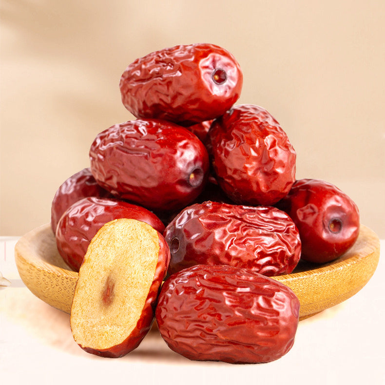 新疆超特级免洗即食红枣500克袋装每粒30mm-40mm货真价实超大果 女神水果零食补中益气、养血安神 明达