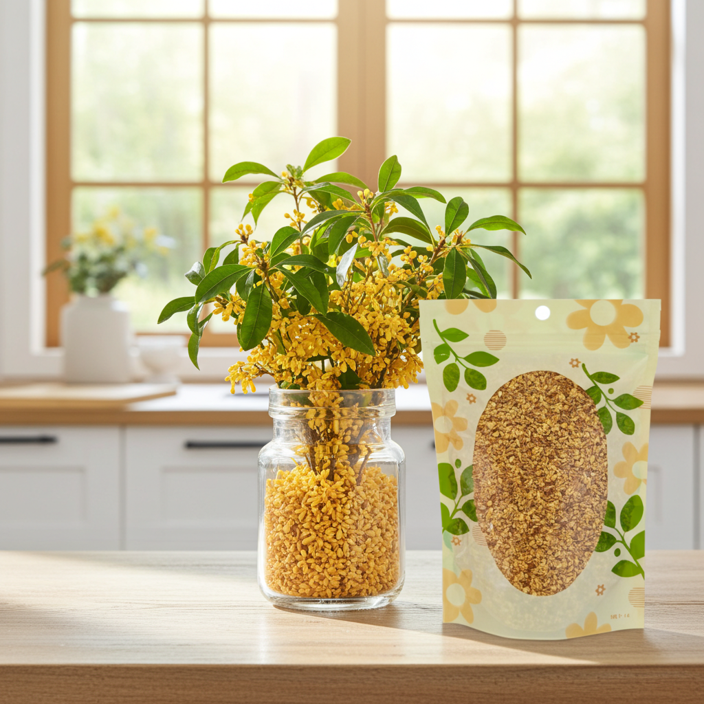 【桂林特产】100%天然无硫3A金桂花 人工挑选当季百年老树飘香泡水祛痰止咳、行气止痛、祛口臭、活血化瘀