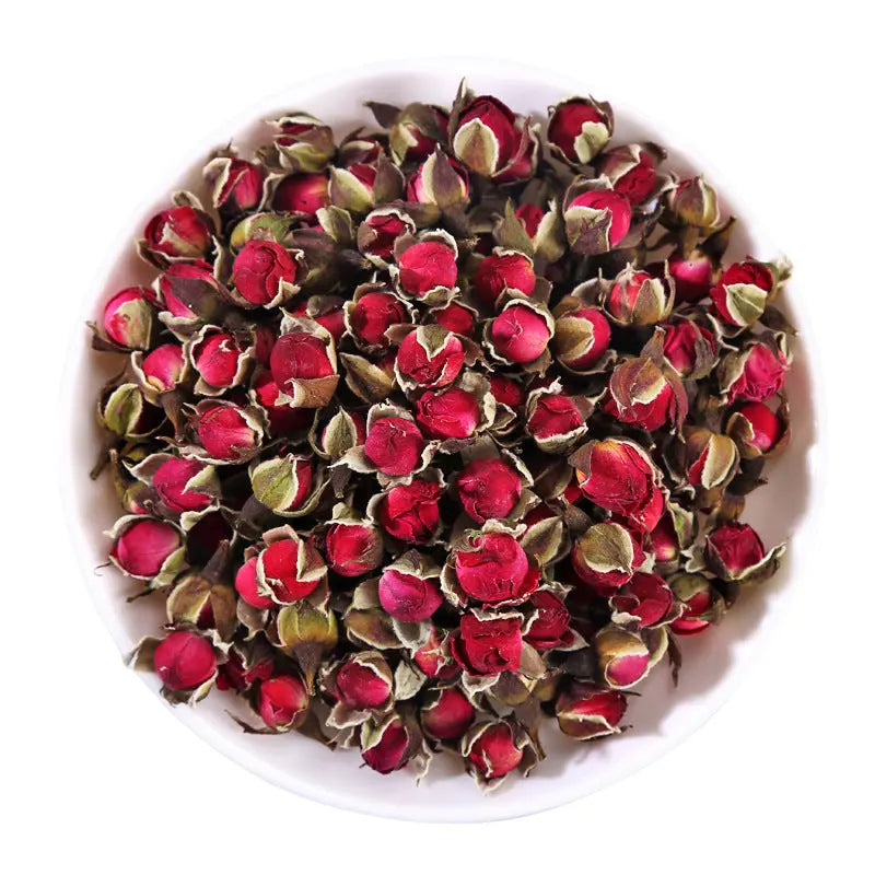 云南金边玫瑰花茶新货花草茶玫瑰干花散装批发500克/17.65oz玫瑰花蕾干茶 asianstore11