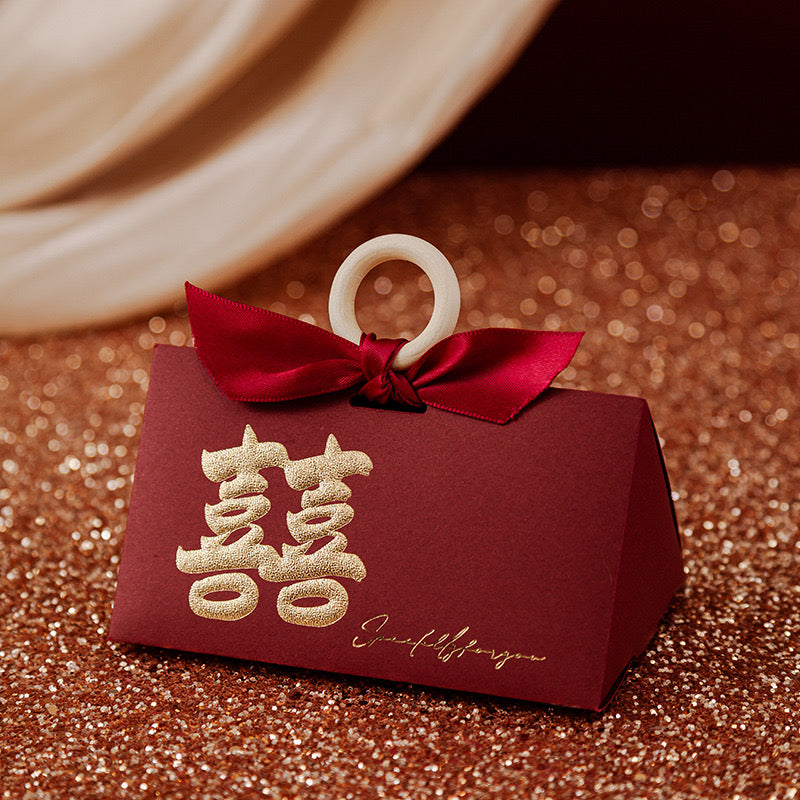 【中西式婚庆】手提式高级感结婚喜糖糖果礼盒19个