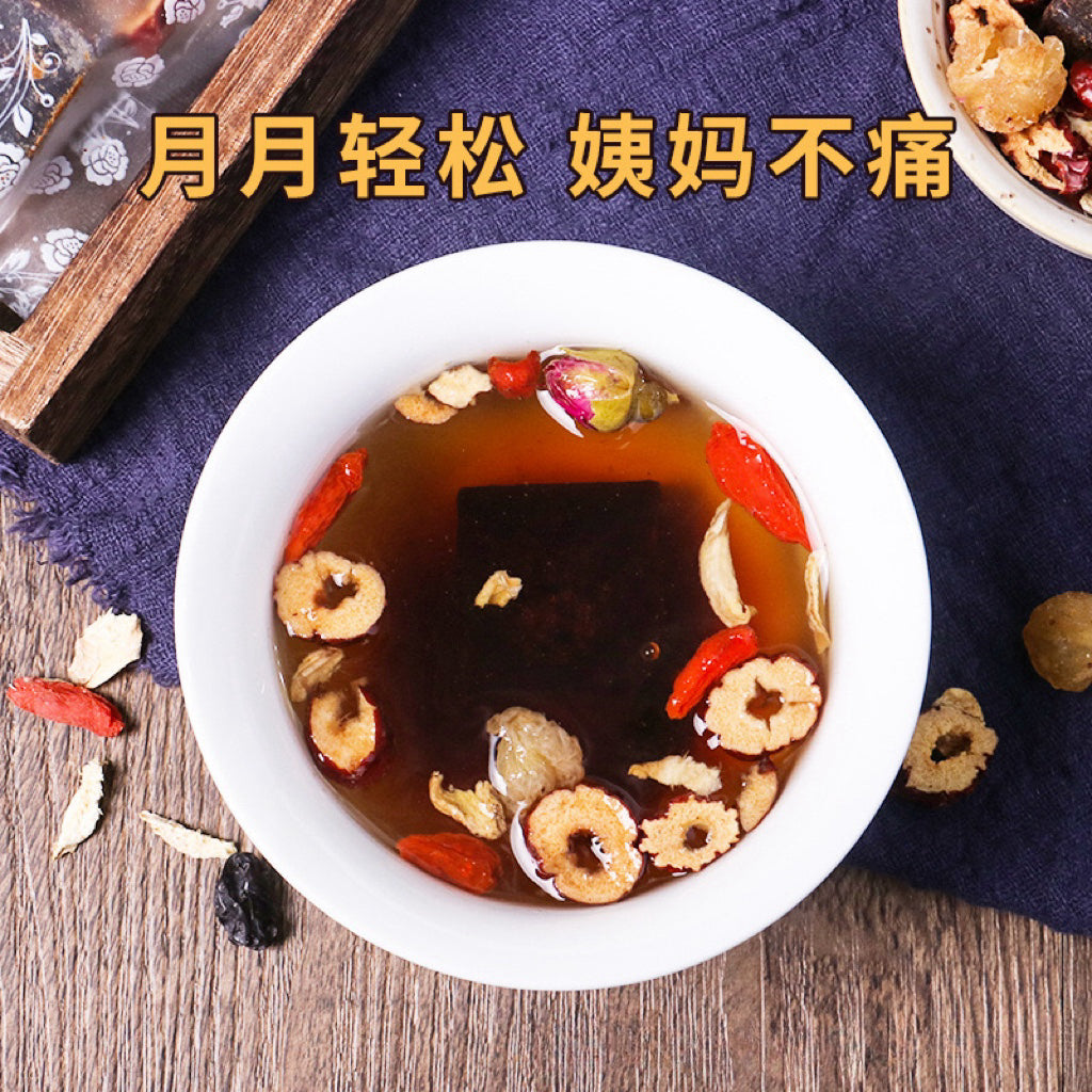 女神黑糖姜丝七宝茶250g(25g*10包）活血散瘀、温经散寒、缓解疼痛