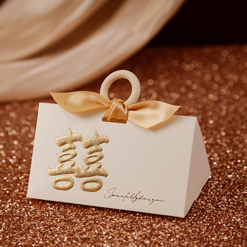 【中西式婚庆】手提式高级感结婚喜糖糖果礼盒19个