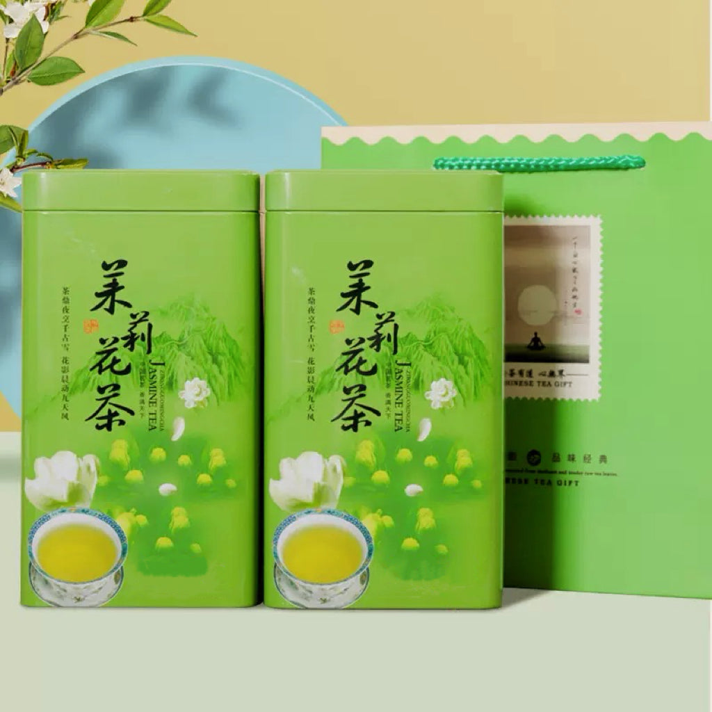 茉莉花茶绿茶浓香型250克礼盒铁罐装 博馨茶业有限公司