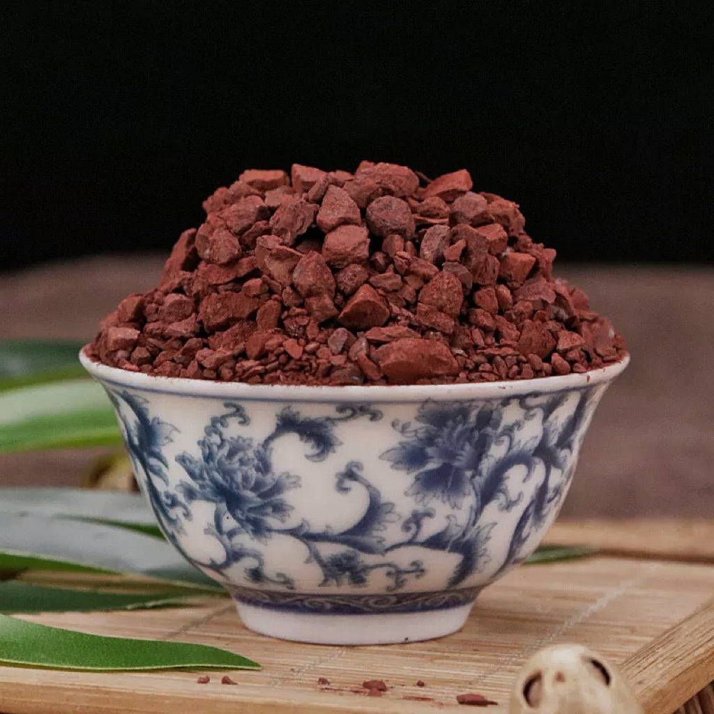赭石／代赭石：平肝潛陽，重鎮降逆，涼血止血